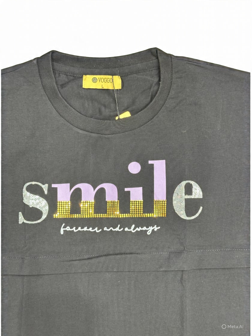 SMILE CROP TOP TEE