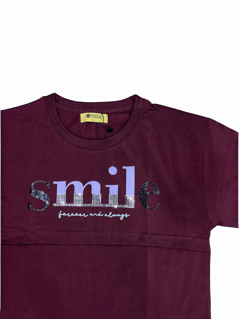 SMILE CROP TOP TEE