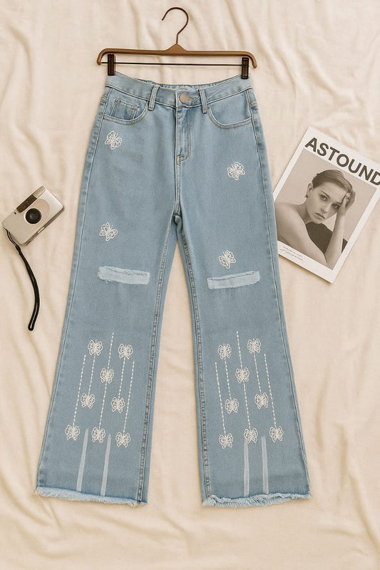 EMBROIDED  WOMEN JEANS