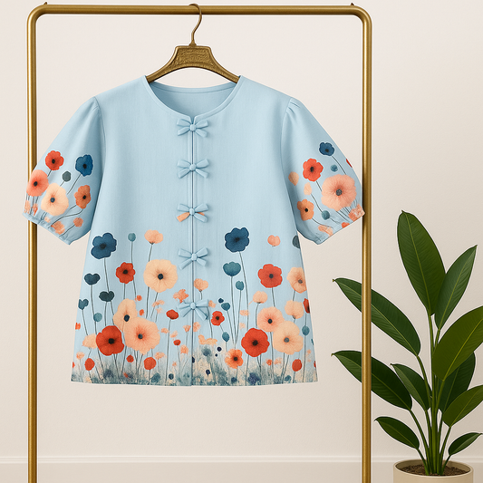 FLORAL  TOP